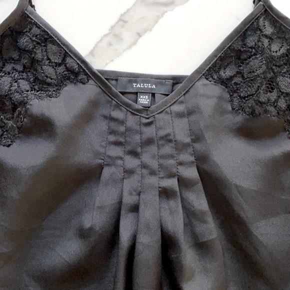 Talula Black Lace Trim Flow Tank Top - Picture 4 of 7